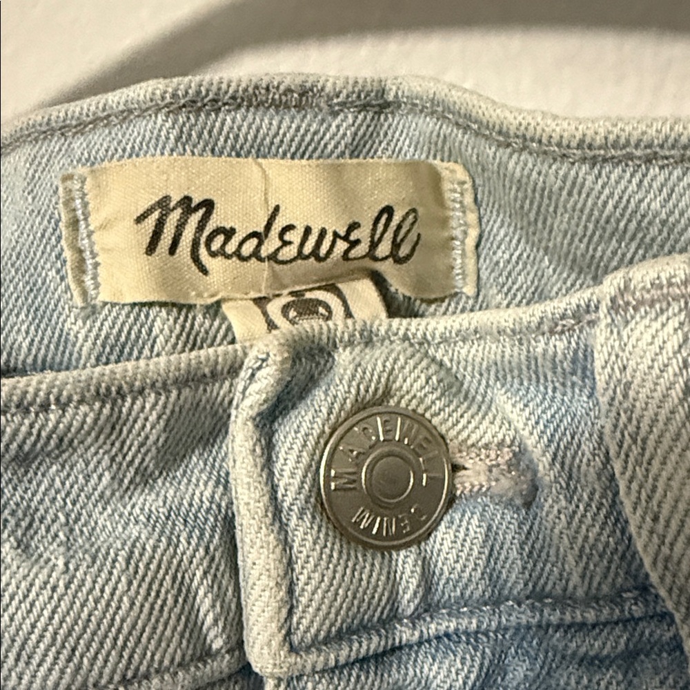 Madewell Light Wash The Perfect Vintage Wide-Leg Crop Jean